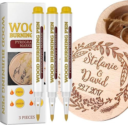 Generisch Holzbearbeitungs-Brennstift, Scorch -Marker für - Scorch-Stift für Holzzeichnungen | Multifunktionaler Holzbearbeitungs-Zeichenstift für Birke, Walnuss, Linde und Pappel - Cheap-Us