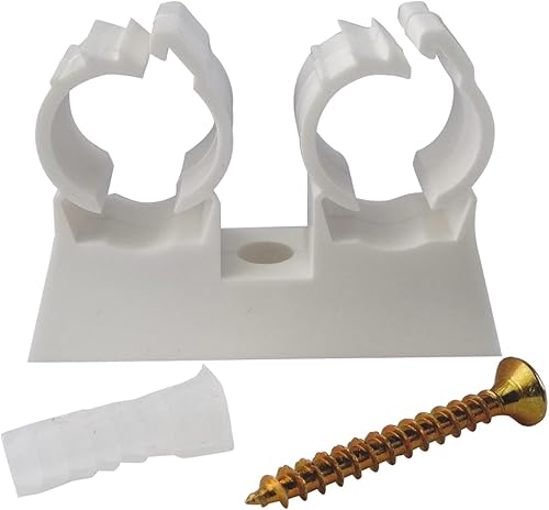 SOMATHERM FOR YOU - Satz von 10 Doppelsitz Clips für Rohrdurchmesser 20 mm - Cheap-Us