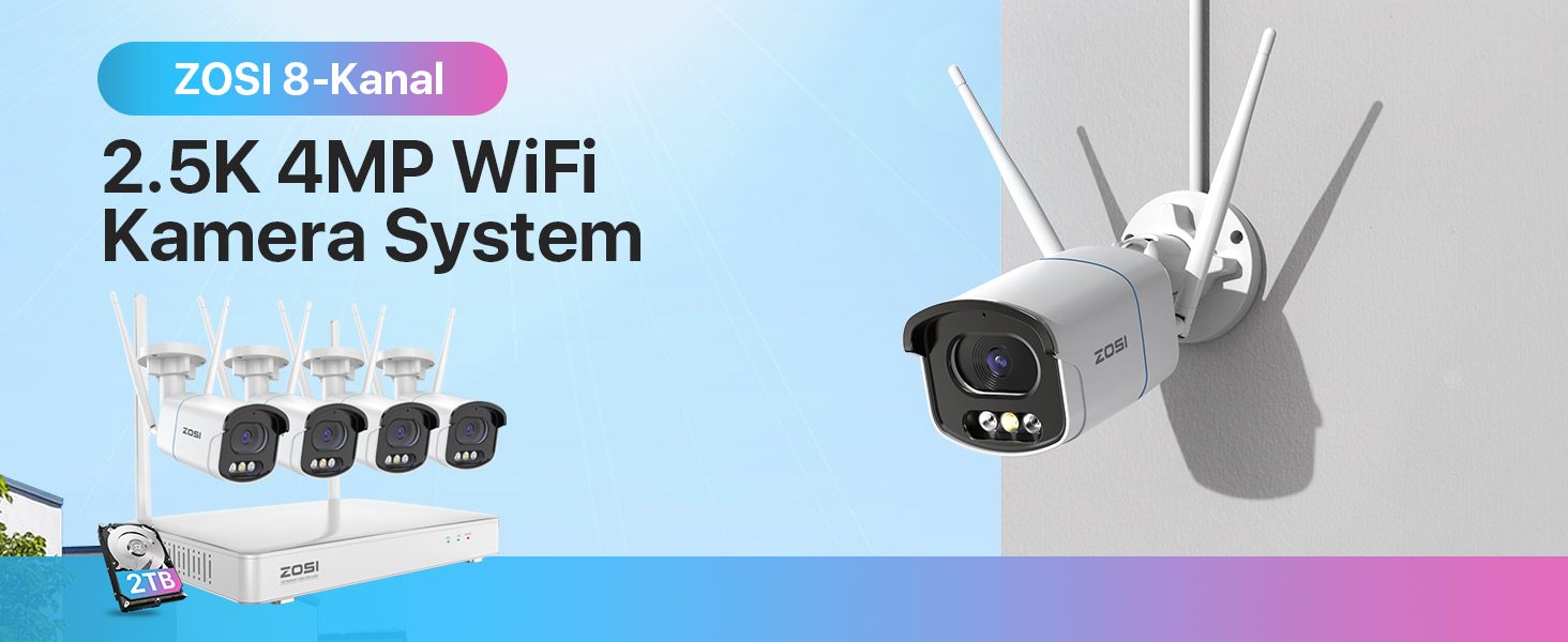 4MP WLAN Überwachungskamera