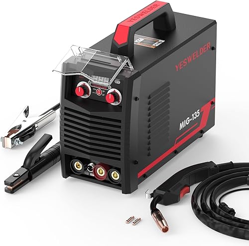 YESWELDER 135Amp MIG Fülldraht Schweißgerät ohne Gas, 230V Fülldrahtschweißgerät Flux MIG/Lift TIG/Stick 3-in-1 Schweißgerät IGBT Inverter Schweißgerät - Cheap-Us