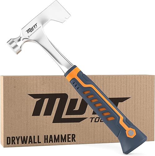 AMERICAN MUTT TOOLS Trockenbauhammer Beil mit 400 g Kopfgewicht und ergonomischem Griff - Drehhammer, Martillo Para Trockenbaubeil - Cheap-Us