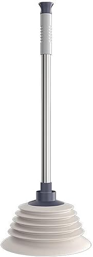 Pömpel Abfluss Gummi, Pümpel Saugglocke Abfluss Waschbecken 160mm Groß, Perfekter Abflussreiniger, für Sauber Toilette Badewanne oder Waschbecken verstopfte Rohre Werkzeug (grau) - Cheap-Us