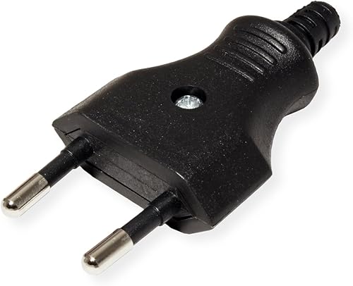 BACHMANN 900.002 Euro Flachstecker sw Schraubanschluss lose - Cheap-Us