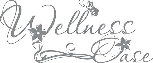 GRAZDesign Wandtattoo Bad Wellnessoase, Wandaufkleber Badezimmer Wand Aufkleber - 97x40cm / 070 schwarz - Cheap-Us