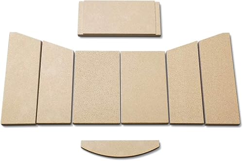 Feuerraumauskleidung A für Hark 57 Kaminöfen - Vermiculite - 8-teilig - Cheap-Us