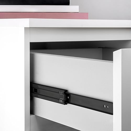 Emuca - Schubladenschienen kugellager 45mm x 500mm, Set aus 5 Paar aus schubladenauszug Vollauszug, schwarz - Cheap-Us