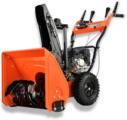 FUXTEC Benzin Schneefräse FX-SF2196 mit 196ccm (5,5 PS) 4-Takt-Motor - 61 cm Räumbreite, 51 cm Räumhöhe &11m Auswurfweite – E-Start, 4 Vorwärtsgänge & 1 Rückwärtsgang – schwenkbarer Auswurfschacht - Cheap-Us