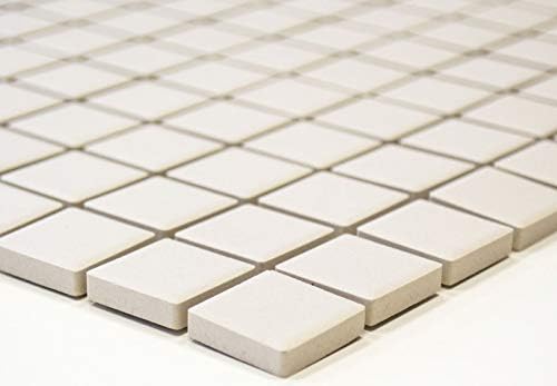 Mosaik Fliese Keramik hellbeige unglasiert rutschsicher Duschtasse Bodenfliese Badfliese Anti Slip - MOS18B-1211-R10 - Cheap-Us