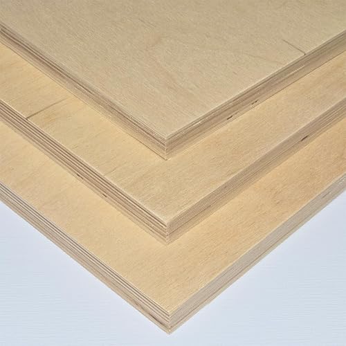 AtHaus Multiplex 18mm | Sperrholz | Multiplexplatten | Holz Platten | Birkensperrholz | Zuschnitte zur Auswahl: 140x50 cm - Cheap-Us