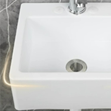 Waschbecken Waschbecken mit Überlauf modernes Waschbecken freistehendes Waschbecken