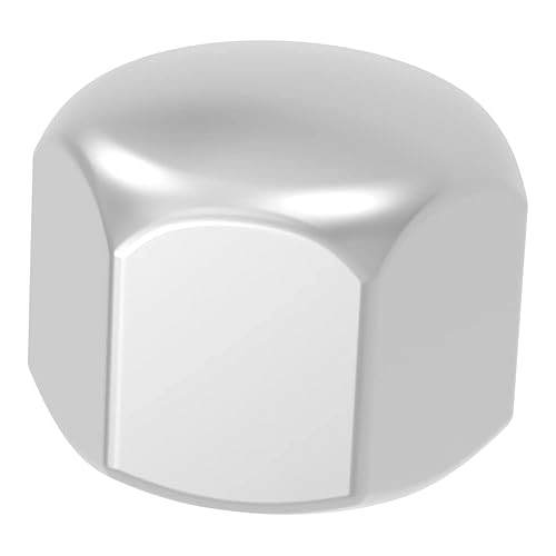 SECCARO Sechskant-Hutmutter M6, Edelstahl V2A VA A2, DIN 917, niedrige Form, 20 Stück - Cheap-Us