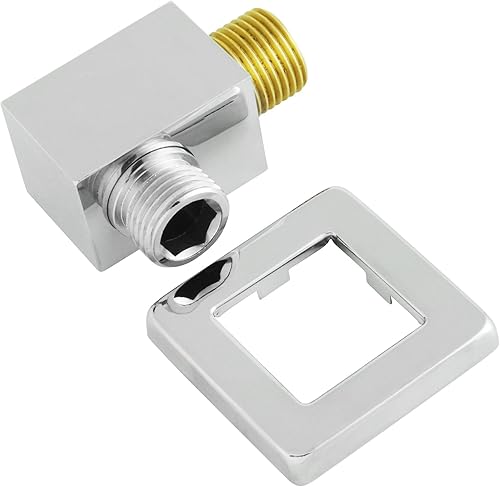 Welfenstein Wandanschlussbogen HC10 eckig Messing verchromt - Cheap-Us