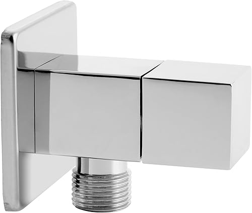 Eckventil 1/2 Zoll x 1/2 Zoll mit Filtersieb - Eckventil für Anschluss Wasserhahn Bad und Küche - Kugelhahn komplett aus Metall mit herausnehmbarem Filter - Cheap-Us