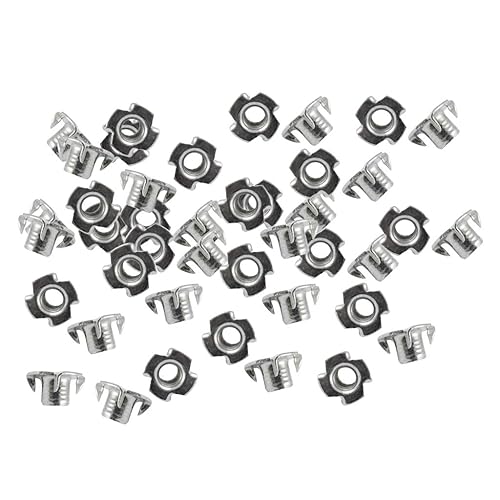 30Stk. Einschlagmuttern mit 4 Einschlagspitzen Verzinkter Kohlenstoffstahl Einschraubmuffen T-Mutter M3 - Cheap-Us