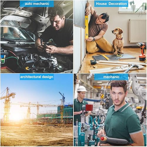 BUZIFU 12 Teilig Gewindeschneidsatz Metrisch Profi Gewindeschneider Gewindebohrer Set mit Schraubenschlüssel Schneideisen Kohlenstoffstahl Handgewindebohrer für Innengewinde Außengewinde - Cheap-Us