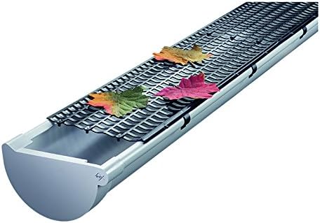 DACHRINNENSCHUTZ/LAUBFANGSTREIFEN'PRO' 1 Meter Elemente | Farbe: grau - Cheap-Us