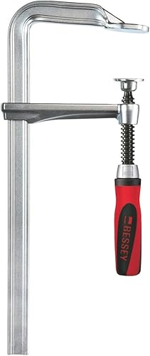 BESSEY Ganzstahl-Schraubzwinge GZ16, Spannweite 160 mm Ausladung 80 mm, größere Stabilität, Zwinge für präzises fixieren, wechselbare Druckplatte, Gewicht 0,52 Kg - Cheap-Us