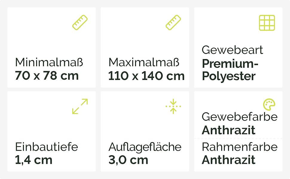fliegengitter fenster 120x120, teleskop insektenschutzfenster, fliegengitter klemmrahmen