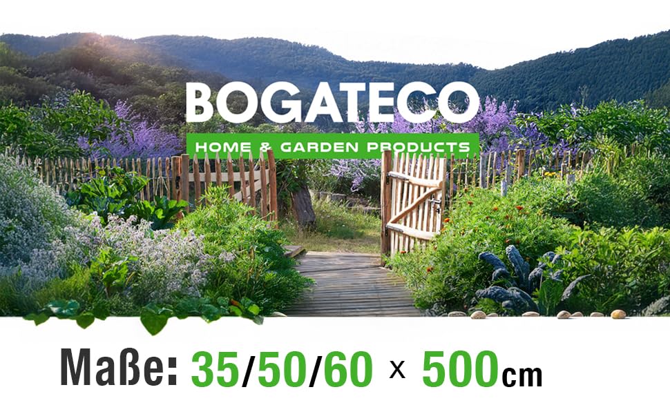 Haselnuss Roll-Steckzaun aus Holz 