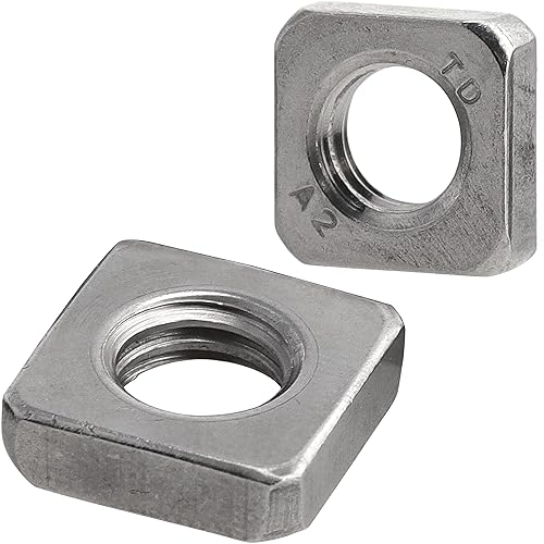FASTON Vierkantmuttern niedrige Form M6 Edelstahl A2 V2A (10 Stück) DIN 562 Einlegemutter Quadratmuttern Vierkant-Mutter Vierkant Quadratmuttern Vierkant-Mutter Vierkant - Cheap-Us
