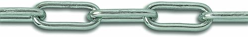 Chapuis LSABO30E Kette, verschweißt, mit langen Gliedern, Stahl/Zink, belastbar bis 55 kg, Durchmesser 3 mm, länge 8 m - Cheap-Us