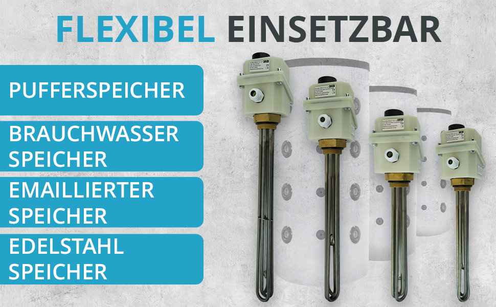 Heizstab Warmwasser, heizstab 1 1/2 Zoll, Heizpatrone