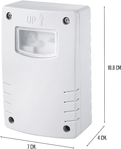 PS-TECH Dämmerungsschalter für den Außenbereich IP54 mit Timer 1-9 Stunden für Wandmontage mit Lichtintensitätseinstellung 3-500 Lux - Cheap-Us