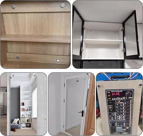 Kasoud Abdeckkappen für Schrauben, 50 Stück Duschwandschrauben, Schraubenabdeckkappen für Schrauben Nr. 6–8 Gauge, dekorative Abdeckkappe für Spiegelschrauben, Bolzenkuppelabdeckungen, WC-Schrauben - Cheap-Us