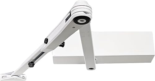 GEZE TS 2000 V BC Silber Gestängetürschließer für einflügelige Türen bis 1250 mm Flügelbreite mit Gestänge und Montageplatte/Set 3 in 1 - Cheap-Us