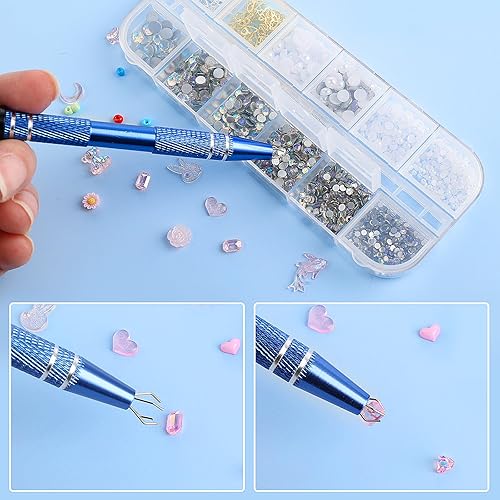 Mabor 3Pcs Piercing Kugel Aufdreher, Professionelle Diamanthalter Pick-Up-Tool Diamant Edelsteine Edelstahl Pick Up Werkzeug Kleinteile IC-Chips Elektronische Uhren Und Perlen - Cheap-Us