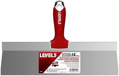 35,6 cm Soft-Grip-Edelstahl-Tapingmesser – LEVEL5 | Pro-Grade | Metall-Hammerende | 5–138 - Cheap-Us