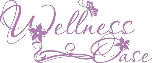 GRAZDesign Wandtattoo Bad Wellnessoase, Wandaufkleber Badezimmer Wand Aufkleber - 97x40cm / 070 schwarz - Cheap-Us