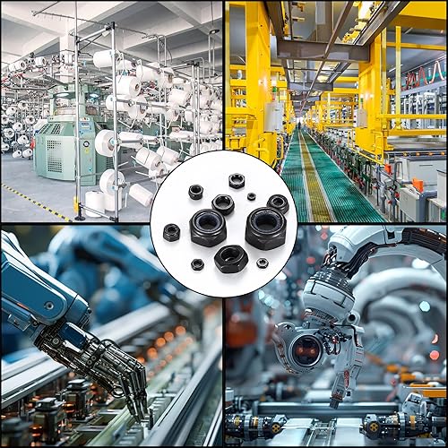 595 Stück Sechskantmutter Satz, Kohlenstoffstahl selbstsichernde Mutter, Nylon-Sicherungsmutter, Sicherungsmutter Kombination, Sechskantmutter, Mutter Satz M2 M2.5 M3 M4 M5 M6 M8 M10 M12 - Cheap-Us