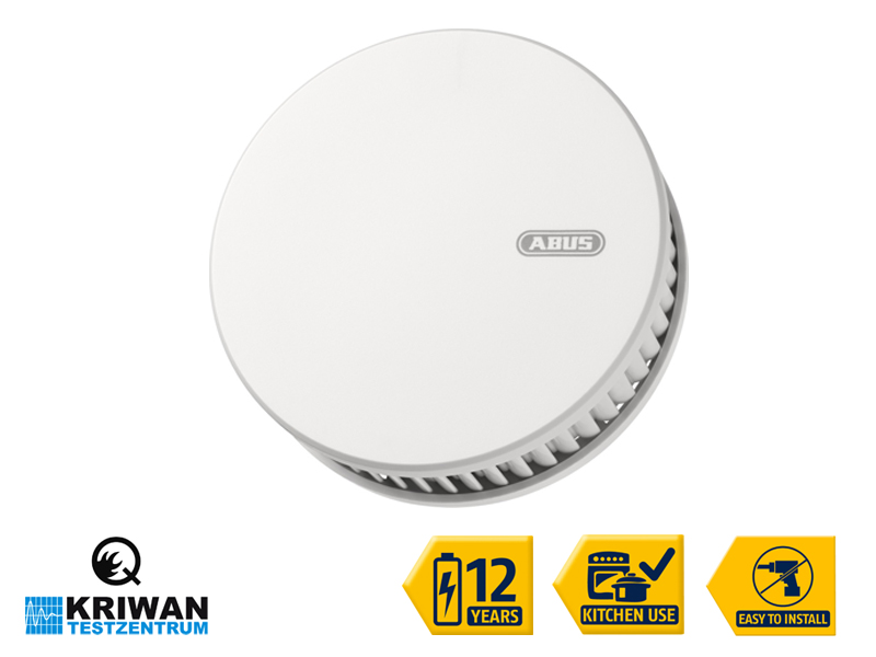 rauchmelder auch für küche geeignet ist leicht zu installieren und hat 12 jahre batterielaufzeit