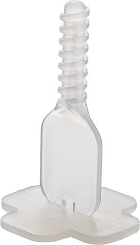 Brunoplast NIVIFIX 250x T-Fuge Gewindelaschen für 2 mm Fugen, Fliesen Nivelliersystem, 2mm Abstandshalter, Fliesenverlegehilfe zum Verlegen von Wand- und Bodenfliesen, Fliesen Werkzeug, Zuglaschen - Cheap-Us