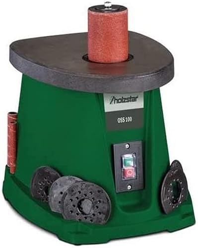 Holzstar Oszillierende Spindelschleifmaschine OSS 100 (0,45 kW, 230 V, Arbeitstisch: 370 mm x 295 mm) 5903500 - Cheap-Us