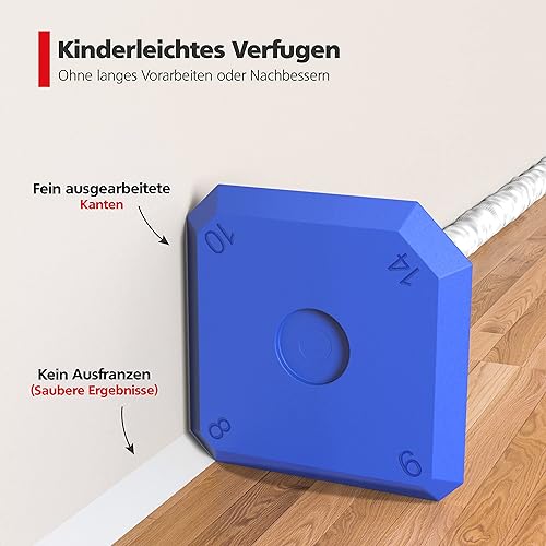 RAVN HAMAN 5er Set Fugenglätter Gelb - Fugenwerkzeug mit 23 verschiedenen Formen - Fugen-Spachtel zum Verfugen z.B. mit Silikon & Acryl - Fugenabzieher inkl. Aufbewahrungsbox - Cheap-Us