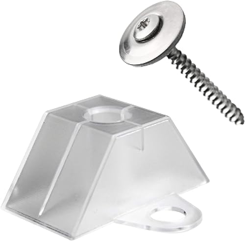 KAISER plastic® Abstandhalter und Schrauben 100 Stk. Set | Befestigungsset für Trapezplatten 70/18 und 76/18 | Made in Germany | für alle Arten von Wellplatten - Cheap-Us