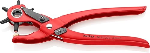 Knipex Revolverlochzange rot pulverbeschichtet 220 mm 90 70 220 EAN - Cheap-Us