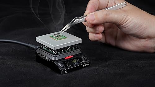 MINIWARE MHP50 Heiß Plate Preheater (Aluminium mit eloxierter Oberfläche) 150W 50x50mm Heizung Mini Smart Konstante TemperaturHeiß 100-350 ° C Lötstation Werkzeug - Cheap-Us