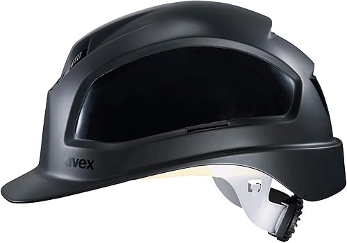 Uvex Pheos B-WR Belüfteter Bauhelm mit Drehrad - Langer Schirm - Schwarz - Cheap-Us
