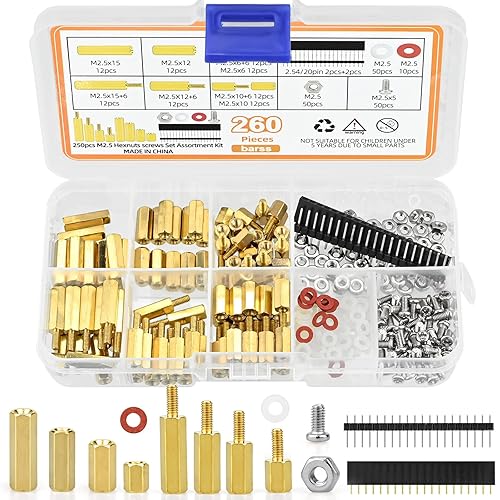 486Stk M2.5 Abstandshalter Hex Distanzhülsen PCB Board/Platinen Männlich Weiblich Gewinde Abstandsbolzen Schrauben Muttern Messing Hex Schraubenmutter Sortiment Kit für Platine Raspberry Pi Mainboard - Cheap-Us