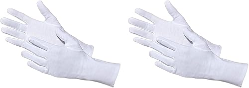Jah 3203 Baumwollhandschuh 12 Paar oekotex weiß leicht Gr. 9 - Cheap-Us