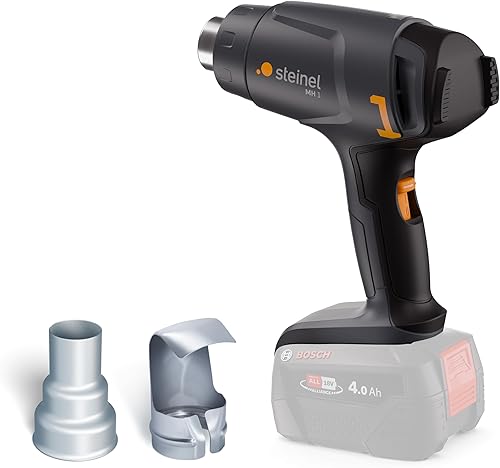 Steinel Akku Heißluftpistole MH 1, für Bosch PFA 18V System, Heißluftfön kabellos, 2 Temperaturstufen 300°C/450°C, zum Löten und Schrumpfen - Cheap-Us