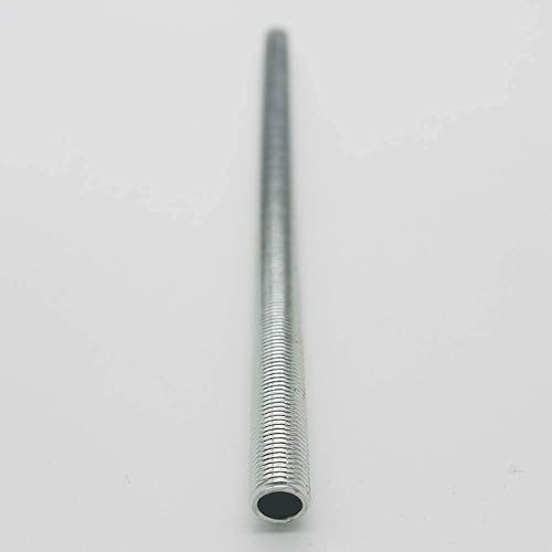 FE Gewinderohr M10x1 x 300mm verzinkt Lampenrohr Anschlussrohr Stahlrohr mit Rohr-Gewinde Feingewinde - Cheap-Us