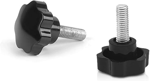 Keleily Schrauben mit Griff M8 x 40MM 12 Stück Klemmknopf Flügelschraube Sterngriffmutter Kunststoffkopf Klemmschraube Anpassen Rändelschraube für Maschine, Industrie, Ausrüstung, Schwarz - Cheap-Us