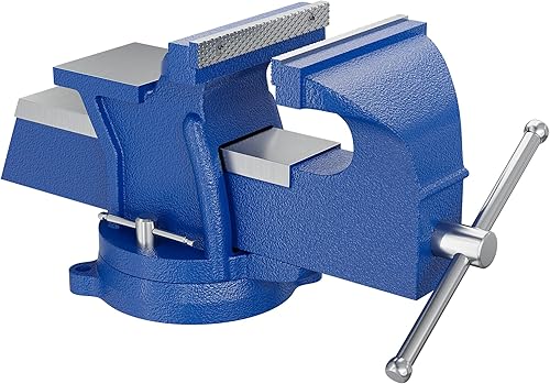 Wiltec Schraubstock Heavy Duty 125 mm Klemmbacke, Spannwerkzeug mit Amboss für schwere Beanspruchung für Werkbank - Cheap-Us