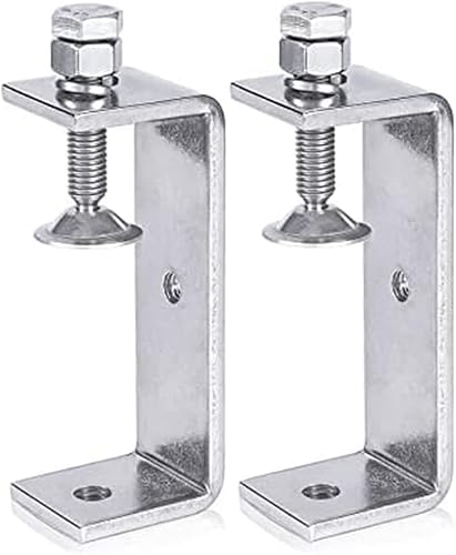 Exogio 2 Stück C Klemme, 304 Edelstahl C Zwingen, Hochleistungs C Klemme, Holzbearbeitungsklemme mit Breiten BackenöFfnungen für Zwingen Schweißen Tischler (100 MM) - Cheap-Us