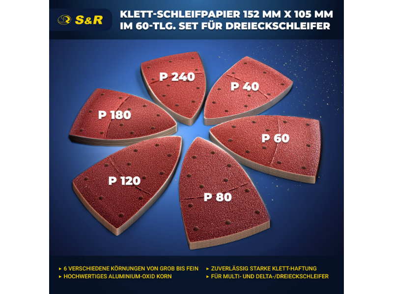 schleifpapier rost schleifmaschine schleifdreieck holz klett-schleifscheibe delta-schleifer Körnung