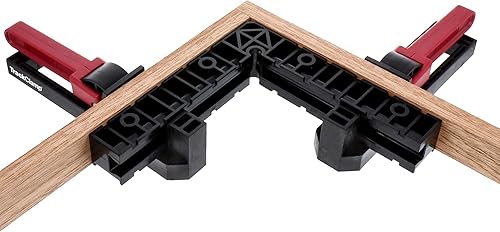 Milescraft 4012 Vierkantklemmen-Set – Eckklemmen-Set zum Klemmen im 90-Grad-Winkel. Holzbearbeitung, Rahmen, Möbelbau und mehr - Cheap-Us